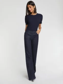 PAULE KA Pull Manches Courtes En Point Fantaisie