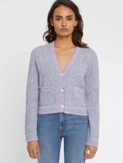 PAULE KA Cardigan En Maille Moulinée, Boutons Perle 7 PAULE KA Cardigan En Maille Moulinée, Boutons Perle -PAULE KA Boutique paule ka 22H420CA14 502 3 scaled