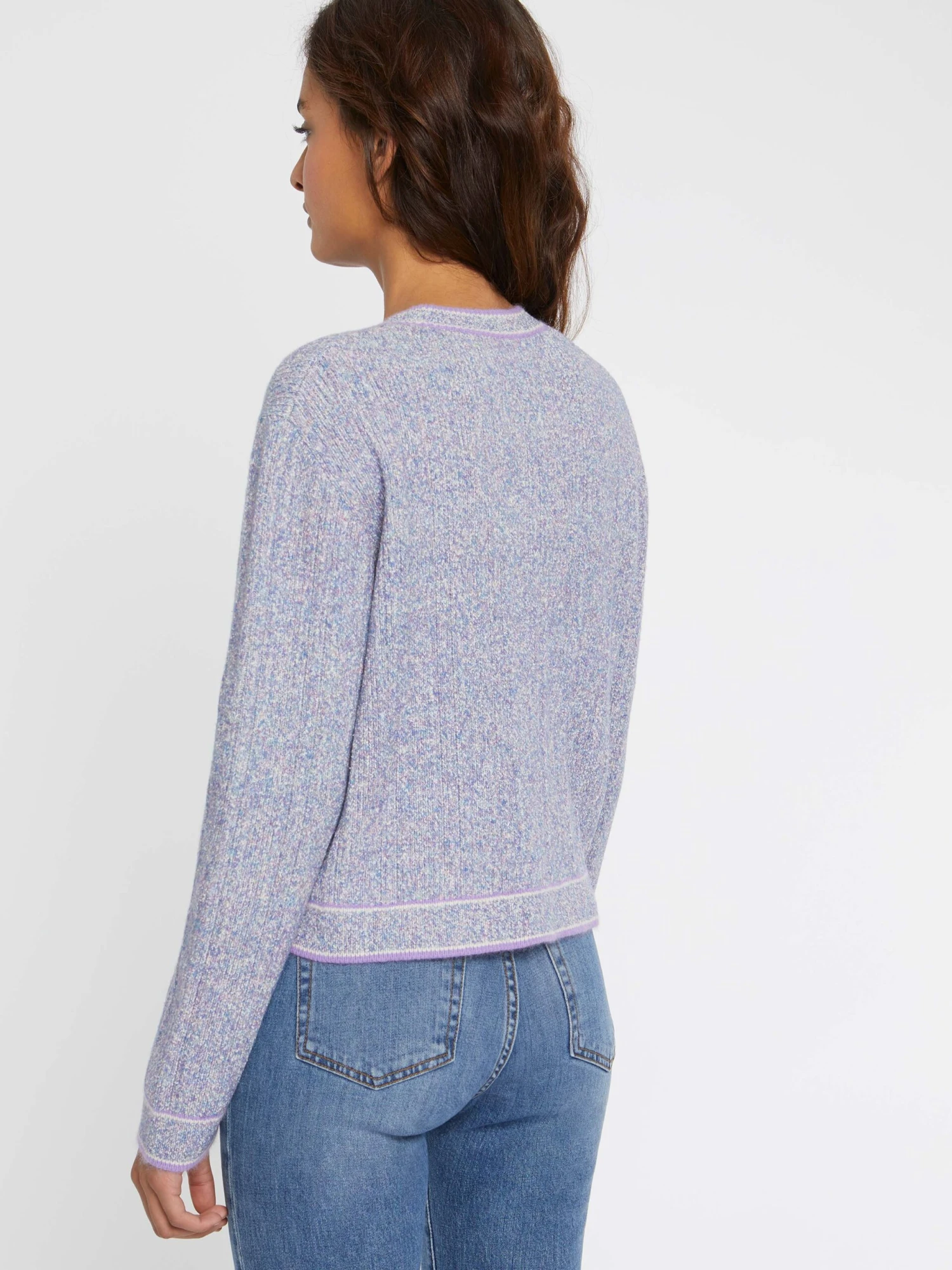 PAULE KA Cardigan En Maille Moulinée, Boutons Perle 4 PAULE KA Cardigan En Maille Moulinée, Boutons Perle – Image 4