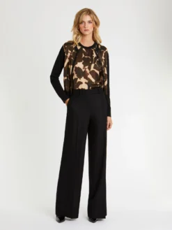 PAULE KA Cardigan Camouflage En Viscose Et Soie