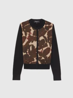 PAULE KA Cardigan Camouflage En Viscose Et Soie -PAULE KA Boutique paule ka 22H440CA39 099 6 scaled