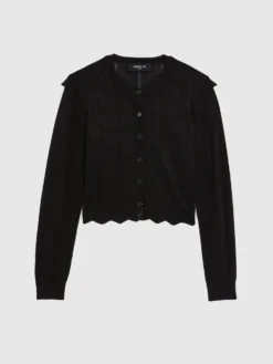 PAULE KA Cardigan Court à Festons En Laine Et Lurex 11 PAULE KA Cardigan Court à Festons En Laine Et Lurex -PAULE KA Boutique paule ka 22H 410 CA47 999 scaled