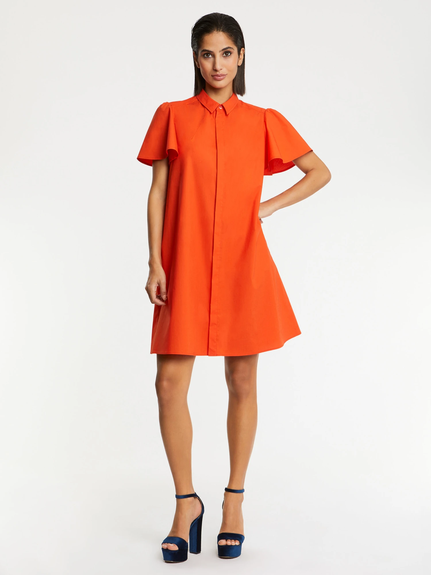 PAULE KA Robe Courte En Popeline De Coton Stretch 1 PAULE KA Robe Courte En Popeline De Coton Stretch