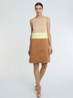 PAULE KA Robe Courte En Satin De Coton Stretch