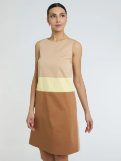 PAULE KA Robe Courte En Satin De Coton Stretch -PAULE KA Boutique paule ka 23E111R025 099 3 scaled