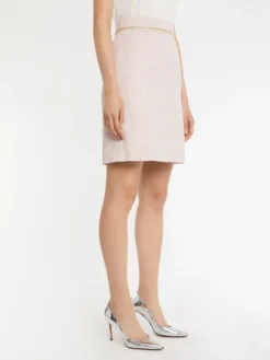 PAULE KA Jupe Courte Trapèze En Tweed -PAULE KA Boutique paule ka 23E131J011 440 3 scaled