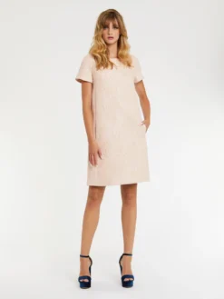 PAULE KA Robe En Jacquard Reliéfé 6 PAULE KA Robe En Jacquard Reliéfé -PAULE KA Boutique paule ka 23E152R020 433 3 scaled