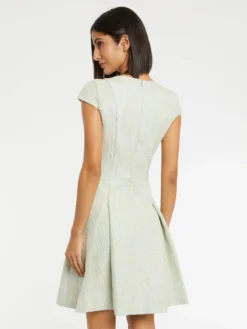 PAULE KA Robe évasée En Jacquard Reliéfé -PAULE KA Boutique paule ka 23E152R030 727 4 scaled