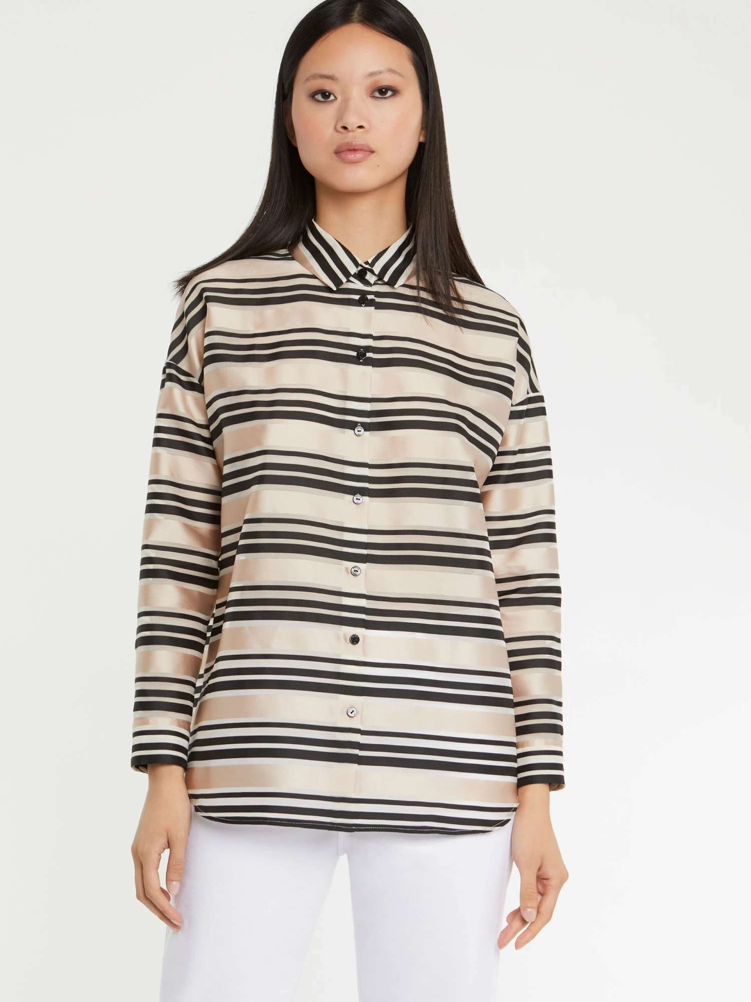 PAULE KA Chemisier à Rayures Bayadères 1 PAULE KA Chemisier à Rayures Bayadères