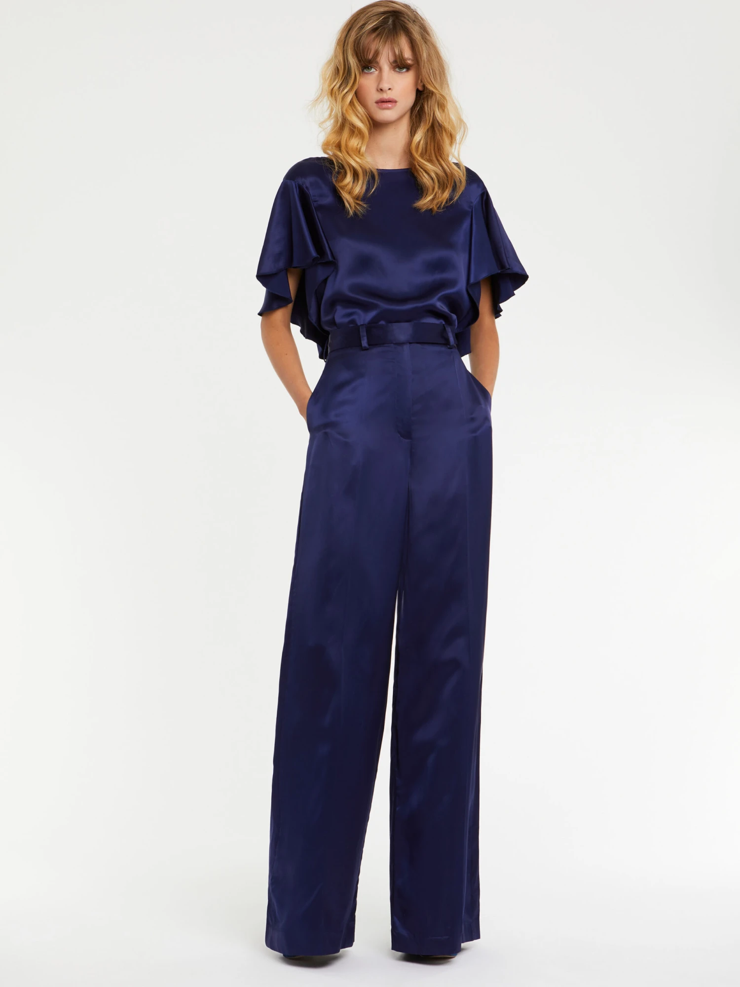 PAULE KA Top En Satin Fluide 3 PAULE KA Top En Satin Fluide – Image 3