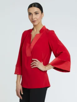 PAULE KA Blouse En Crêpe Enver Satin