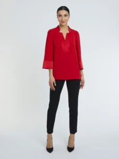 PAULE KA Blouse En Crêpe Enver Satin -PAULE KA Boutique paule ka 23E180H018 421 3 scaled