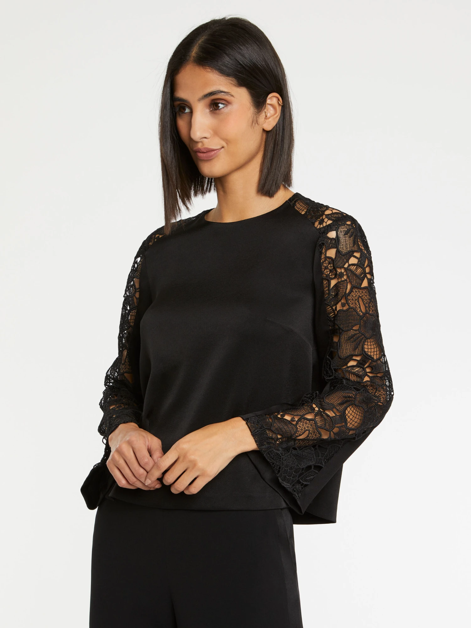 PAULE KA Haut En Crêpe Envers Satin 1 PAULE KA Haut En Crêpe Envers Satin