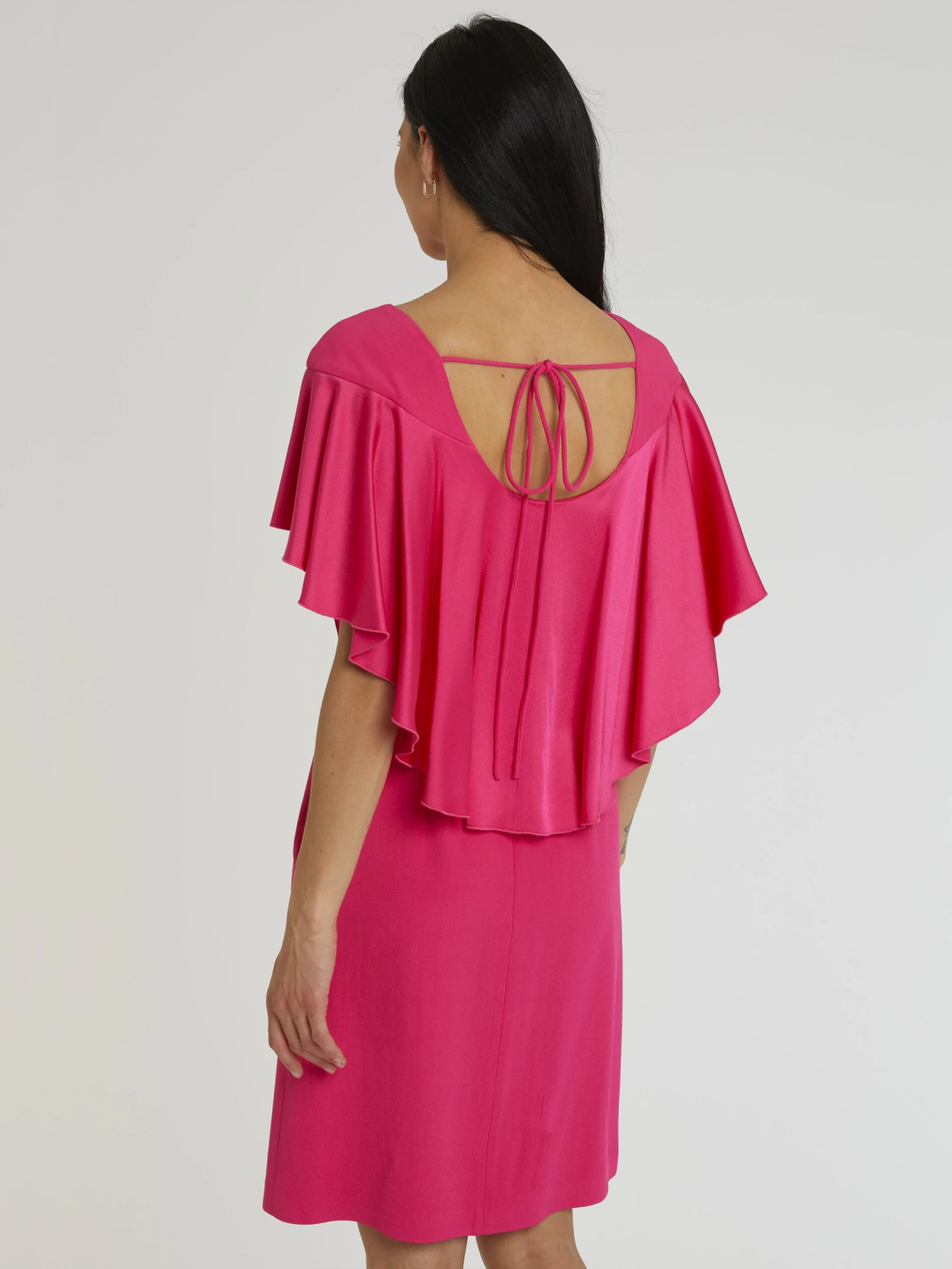 PAULE KA Robe Courte En Crêpe Envers Satin 4 PAULE KA Robe Courte En Crêpe Envers Satin – Image 4