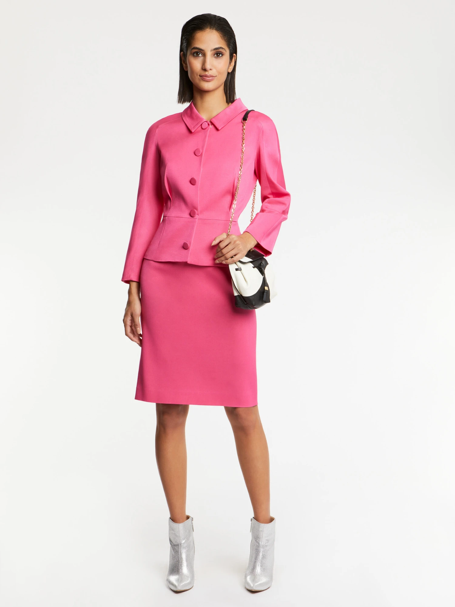 PAULE KA Jupe Droite En Ottoman Stretch 1 PAULE KA Jupe Droite En Ottoman Stretch