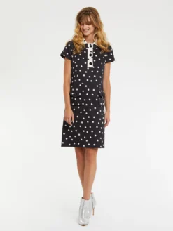 PAULE KA Robe En Gabardine Imprimée De Pois