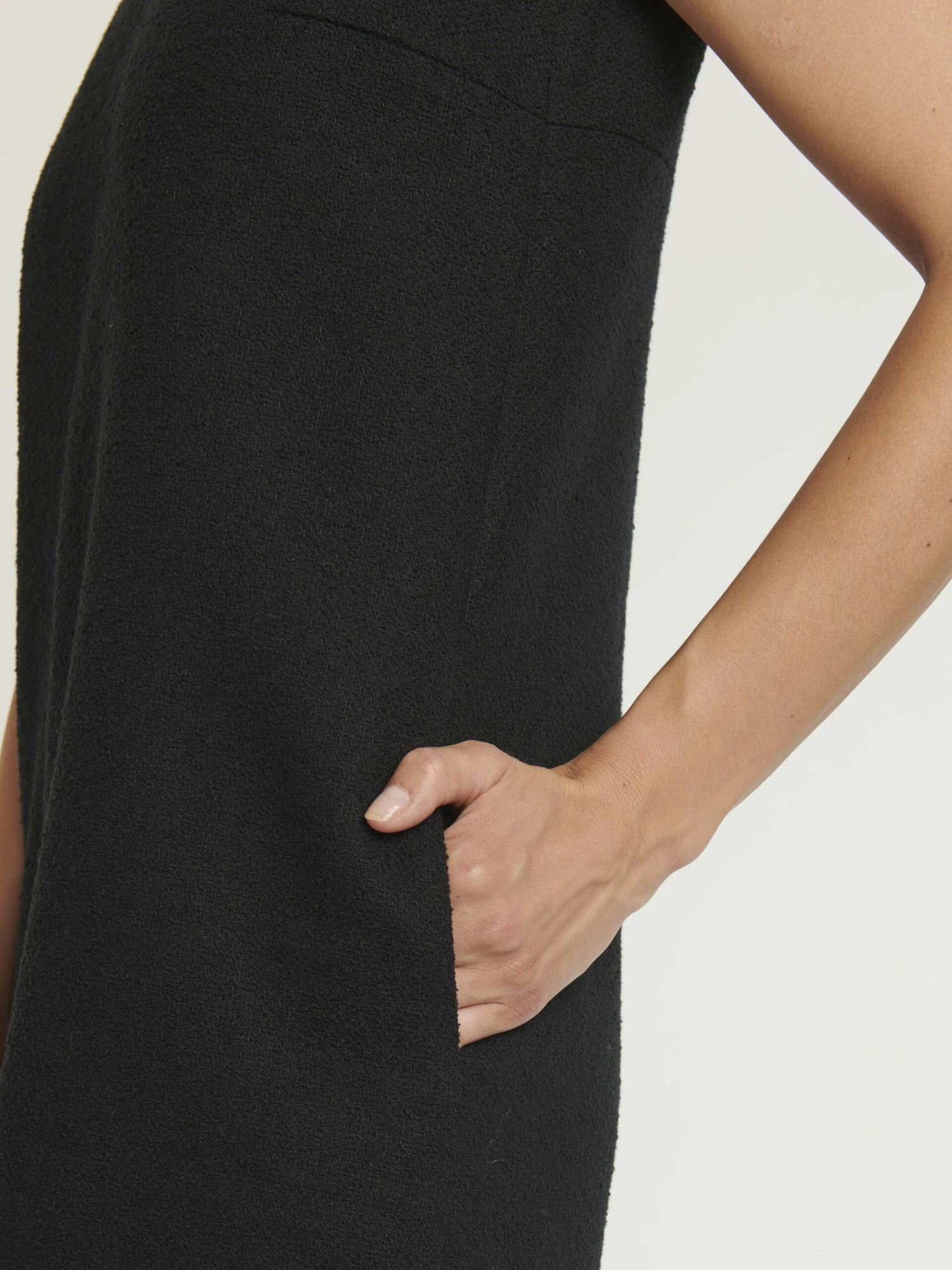 PAULE KA Robe Trapèze En Coton Crêpe 4 PAULE KA Robe Trapèze En Coton Crêpe – Image 4