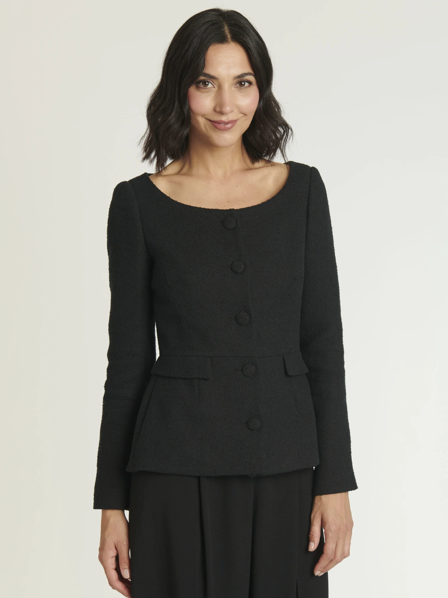 PAULE KA Veste En Coton Crêpe 1 PAULE KA Veste En Coton Crêpe