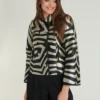 PAULE KA Veste Courte En Jacquard Zébré