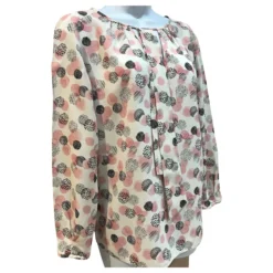 Paule Ka Haut En Crêpe Georgette Imprimé Gommettes Rose